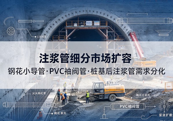 灵宝注浆管细分市场扩容，隧道钢花小导管、PVC 袖阀管、桩基后注浆管需求分化